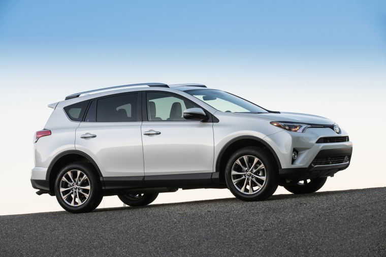 2016 Toyota Rav4 Limited Awd In Super White Color Driving